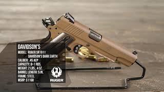 Guns & Ammo Reviews Davidson's Gallery of Guns Dark Earth Rugers