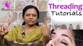 Eyebrow Threading at Home | Simple & Easy Tutorial || Soundaryam ||