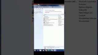 How to turn on or off windows feature in windows7