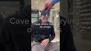 Cave Divers trying on shoes  #sneaker#sneakers#kick#kicks#jordan#jordans#kick#kicks#jordan4#dunk