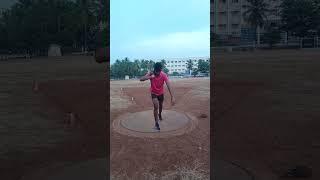 shot put glide throw...