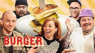 Sean Evans, Matty Matheson, and Miss Info Judge a Stunt Burger Showdown | The Burger Show