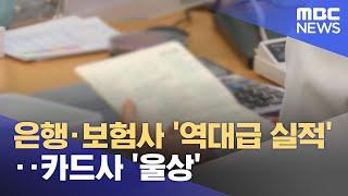 은행·보험사 '역대급 실적'‥카드사 '울상' (2023.06.05/12MBC뉴스)