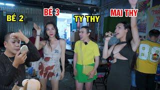 Ty Thy đi sinh nhật chồng Bé 3 Bánh Rán, gặp chị Bé 2 Mai Thy - Ty Thy Vlog Gỏi đu đủ