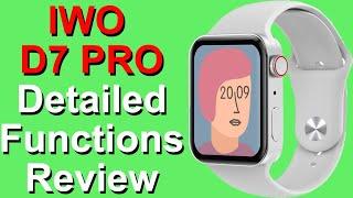 KIWITIME IWO D7 PRO Smart Watch Detailed Functions Review-Aluminum Case-Series Watch 7