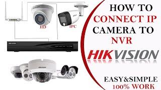 how to connect dahua ip camera to dvr || add ipc to hikvision dvr