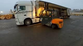 POV Semi Truck Driving DAF XF 480