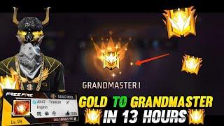 ROAD TO GRAND MASTER IN 1 GAME !! SEASON 37 FREE FIRE - ak47 gaming