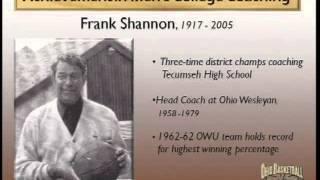 Frank Shannon's Ohio Basketball Hall of Fame Enshrinement