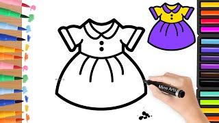 Baby Frock Drawing!! || Easy Drawing Tutorial @minoarts #frock #drawing