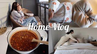 HOME VLOG: Chatty vlog, Fall cooking, homemade chili recipe, time with family & huge haul