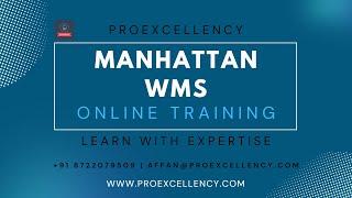 Manhattan WMS Online Training: Learn from a Real-time Trainer