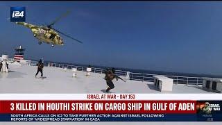 Houthis kill 3 on cargo ship in Gulf of Aden