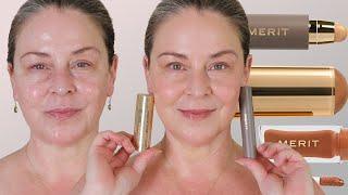 Merit Beauty - The Minimalist Foundation Stick & Bronze Balm - Light Medium - Dry or Mature Skin