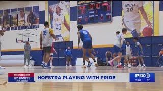 Hofstra men's basketball team playing with pride