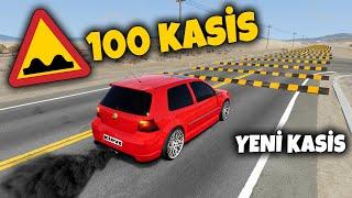 Cars vs 100 Speed Bumps – BeamNG Drive