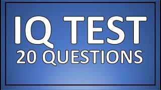 IQ TEST - 20 real IQ test questions