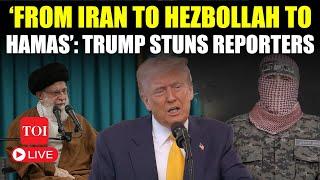 LIVE | Trump’s SHOCKING Speech On Iran, Hamas, Hezbollah | Trump Latest News | Israel | Gaza