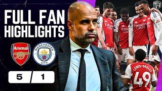 Arsenal DESTROY & SMASH City! Arsenal 5-1 Manchester City Highlights