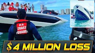 Luxury Yacht SINKS in Miami — 32 RESCUED!! Haulover Inlet Boats | Boat Zone