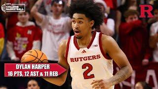 Dylan Harper records FIRST TRIPLE-DOUBLE for Rutgers in 41 YEARS  | ESPN College Basketball