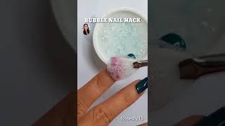 Easy Nail Art Using Bubbles 2021 #shorts