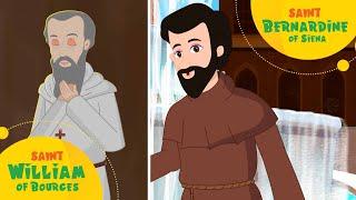 Saint William of Bourges & Saint Bernardine of Siena I Compilation Video I #christianfamilytv#saints