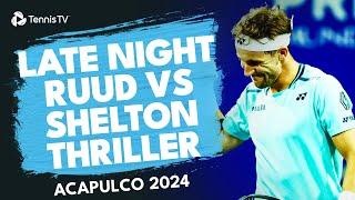 THRILLING Casper Ruud vs Ben Shelton Highlights | Acapulco 2024