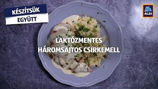 Laktózmentes háromsajtos csirkemell