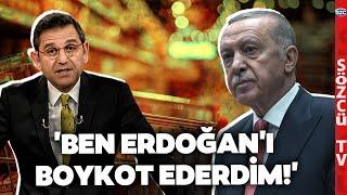 Erdoğan'ın Boykot Sözleri Gündem Oldu! Fatih Portakal'dan Efsane Çıkış Geldi!