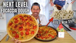 HOW TO MAKE NEXT LEVEL FOCACCIA DOUGH | DOUBLE FERMENTED VITO'S NEW STYLE