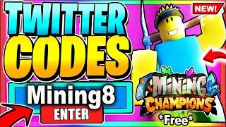 ALL NEW * CODES! ️NEW Update Roblox Mining Champions