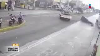 VIDEO: Camioneta embistió un mototaxi en Chimalhuacán | Imagen GDL con Ricardo Camarena