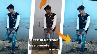 LIGHTROOM MOBILE DEEP BLUE TONE BK Editz09 #lr #youtube