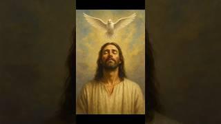 "The Spirit descended like a dove—God’s beloved Son revealed."