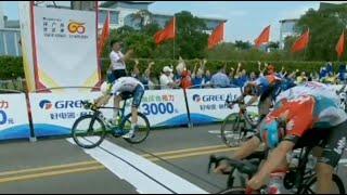 Cycling - Gree-Tour of Guangxi 2024 - Lionel Taminiaux won the first stage in a sprint