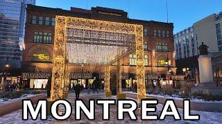 Exploring Christmas Lights in Downtown Montreal - December 2024