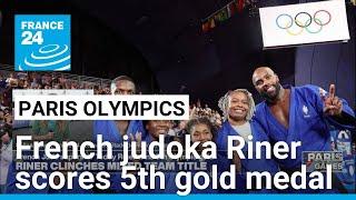 Paris Olympics: French judoka Teddy Riner clinches 5th gold medal • FRANCE 24 English