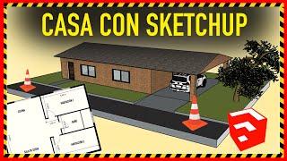 Cómo hacer una casa en SketchUp - Arquitectura - Muy fácil