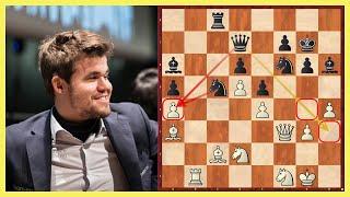 Der Weltmeister brilliert || Magnus Carlsen vs. Azamat Utegaliev || Schnellschach-WM Moskau 2019