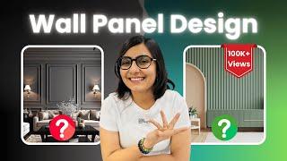 Wall Panel Design Ideas - Types, Materials & Prices | Fluted Panel TV Unit | Wall Moulding Design