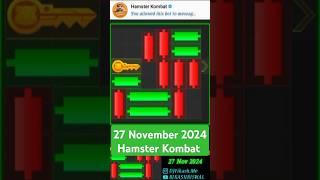 Hamster Kombat Today's 27 November Mini Game Get Key Puzzle