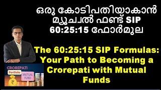 The 60:25:15 SIP Formulas: Your Path to Becoming a Crorepati with Mutual Funds കോടിപതിമ്യൂച്വൽ ഫണ്ട്