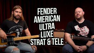 Fender American Ultra Luxe Stratocaster and Telecaster | Stainless Steel Frets, Matching Headstocks!