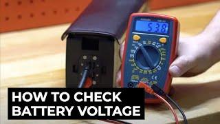 How to Check your Battery Voltage