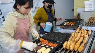 Great!! 22-year-old girl makes 500 fish bread a day - Korean street food