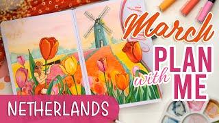 MARCH Bullet Journal Setup 2022 PLAN WITH ME Part 1Netherlands 