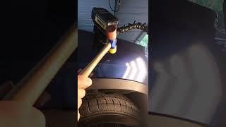AUTOMOTIVE ASMR how to fix a dent in a car. COMMENT if you want to learn PDR Paintless dent removal