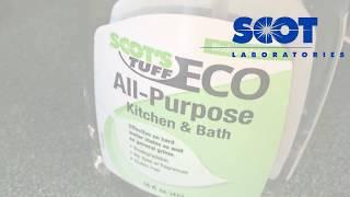 Using SCOT'S TUFF ECO All-Purpose Kitchen & Bath on Food Messes and Coffee Rings