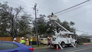 Winter Storm Mara - Crews work on power restoration